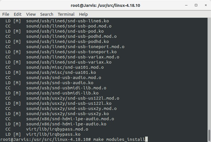 modulesinstall